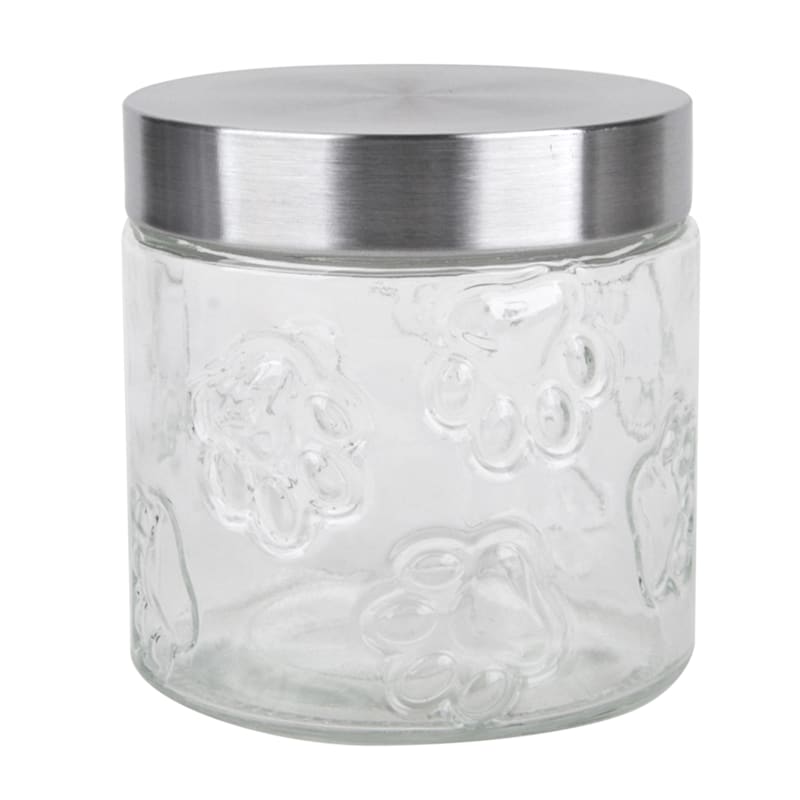 Maxwell Clear Glass Pet Canister, Small