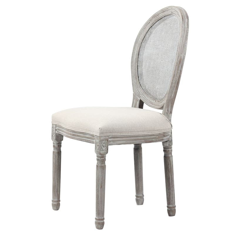 Gwen Dining Chair Cream At Home, Whitewashed Wooden Dining Chairs