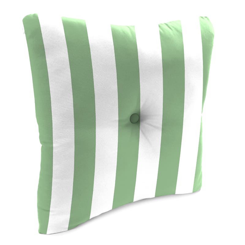 Aloe Awning Striped Tufted Outdoor Back Cushion
