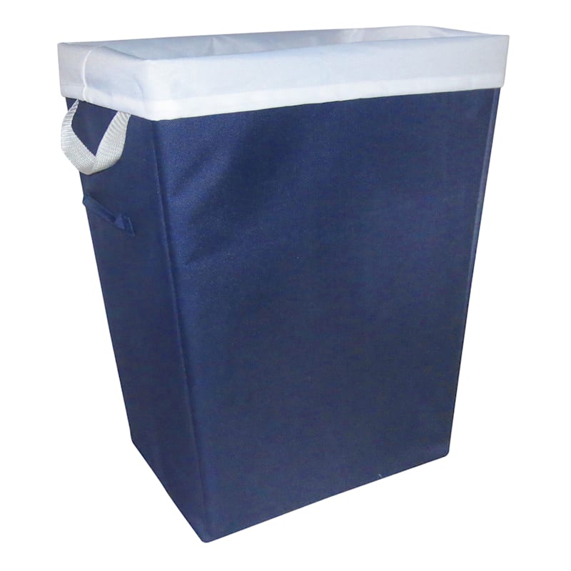 Tapered Laundry Hamper with Removable Liner, Navy