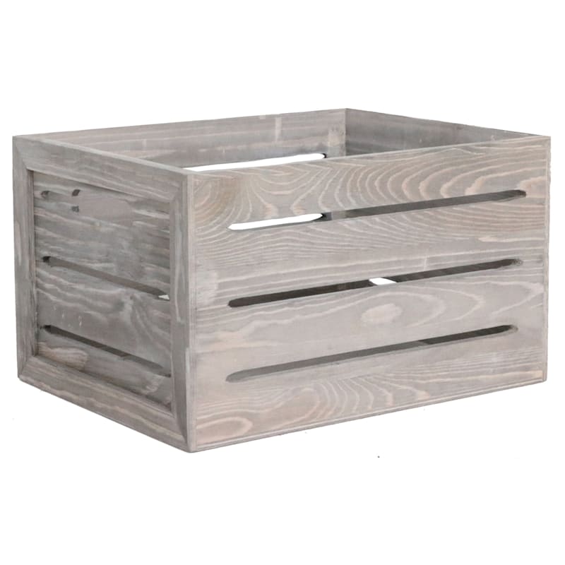 Light Grey Wooden Pallet Crate, Small
