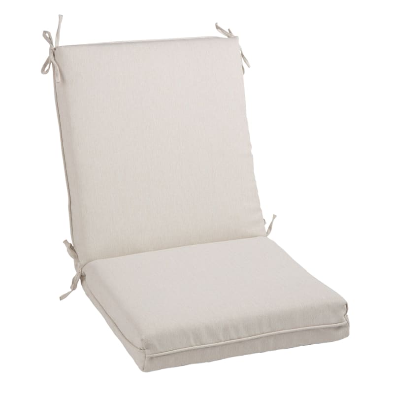 Tristin Heather White Premium Outdoor Hinged Chair Cushion