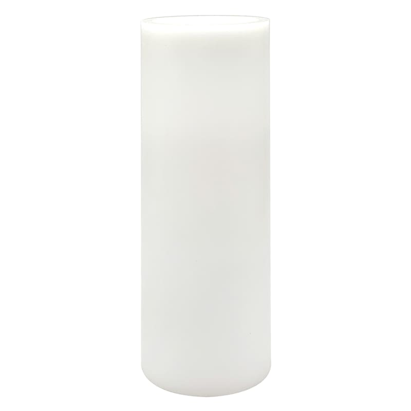 4X12 Led Flameless Pillar Candle White