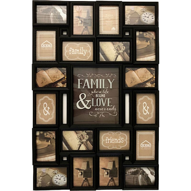 23X35 20-Opening Collage With Shadow Box Center Family And Love