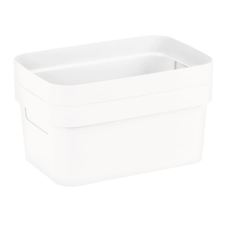 terras kortademigheid Pef 2-Pack 3.5L White Storage Container, Small