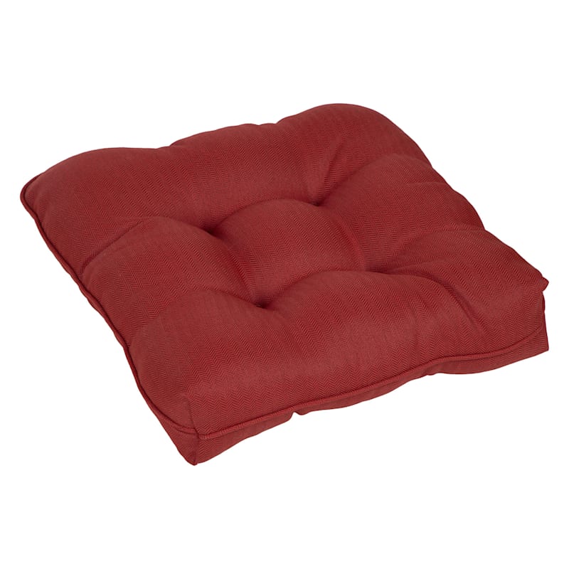 Tristin Cherry Red Premium Outdoor Wicker Seat Cushion