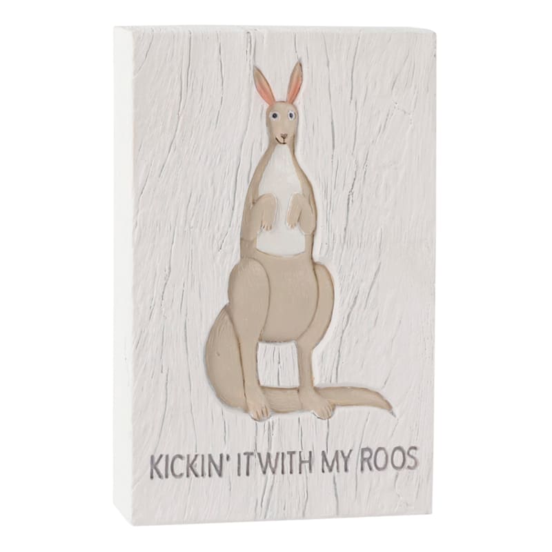 Kickin' It With My Roos Tabletop Sign, 7"