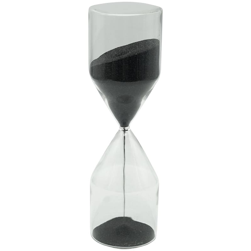 Black Sand Hourglass, 10.5"
