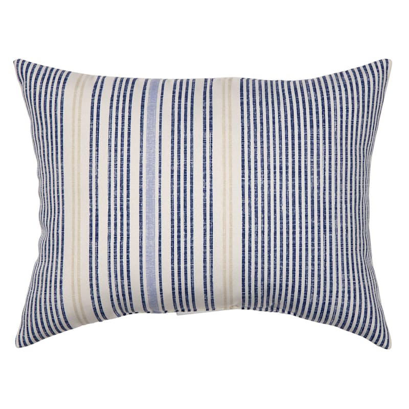 Calisto Striped Outdoor Lumbar Throw Pillow, 12x16