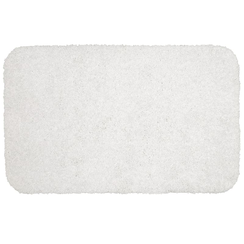 White Nylon Bath Rug 17X24 At Home