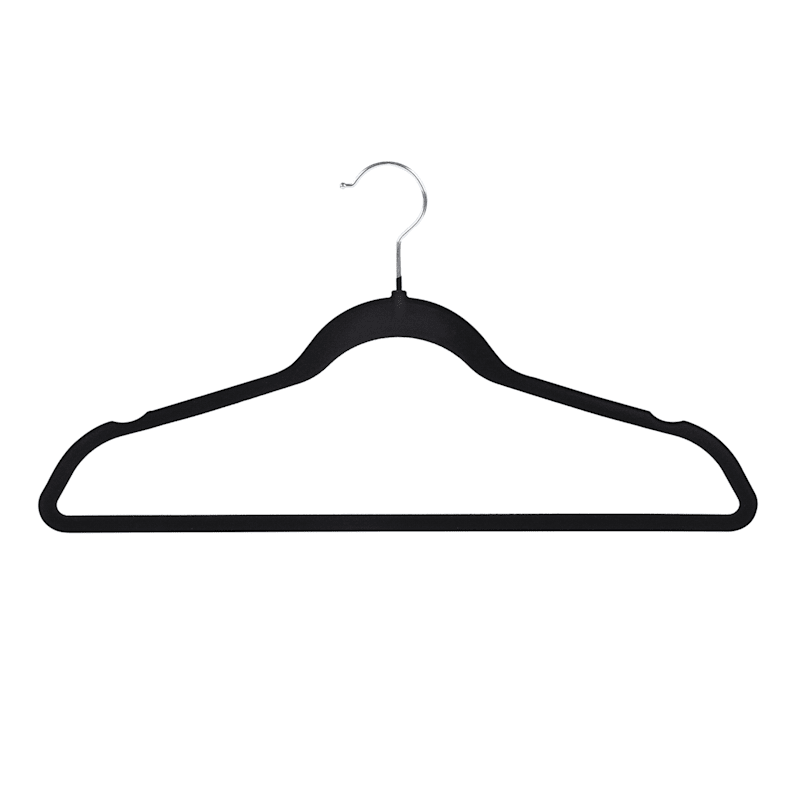 50-Pack Black Velvet Suit Hangers