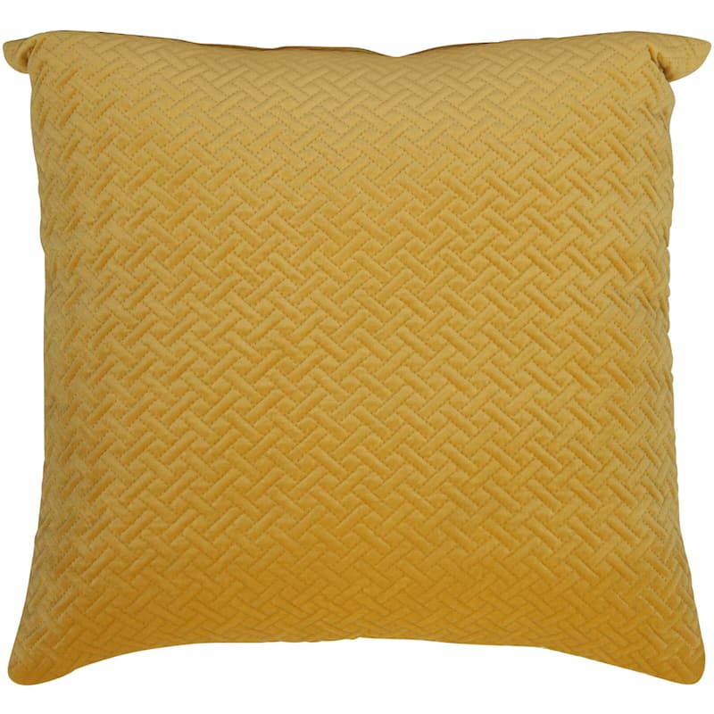 Wicker Park Sunflower Pinsonic Plush Throw Pillow, 18"