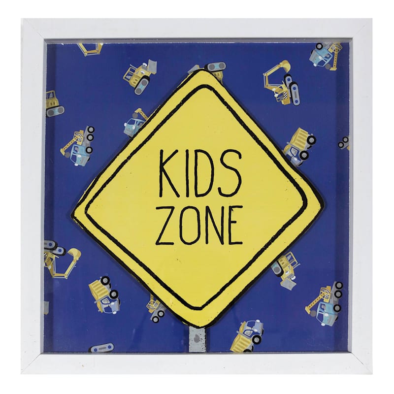 12X12 Kids Zone Print Under Glass