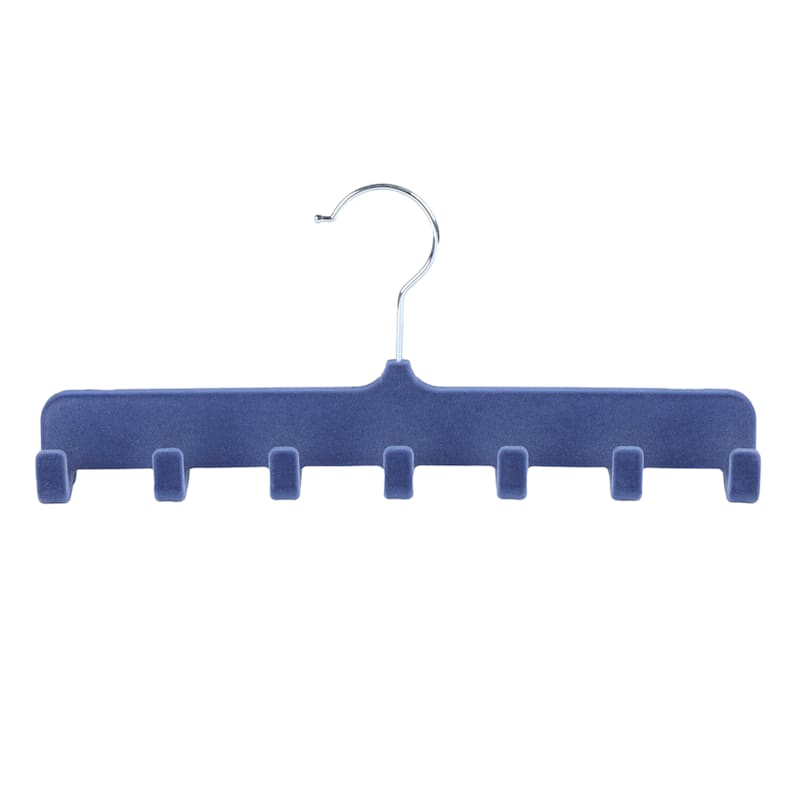 Velvet Belt Hanger, Blue
