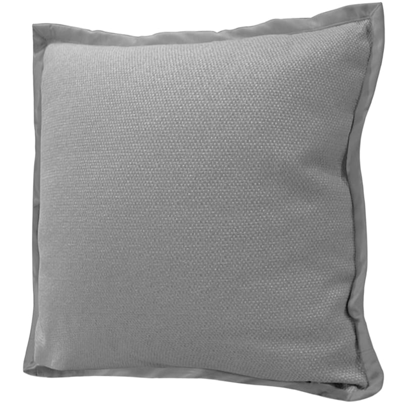 Miles Silver Throw Pillow, 22"