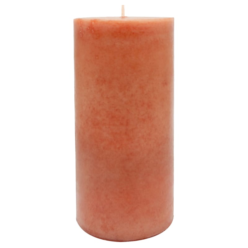 Persimmon Vetiver Scented Pillar Candle, 3x6