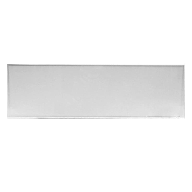 Rectangle Clear Tempered Glass Table Top With Beveled Edge 16in. X 52in.