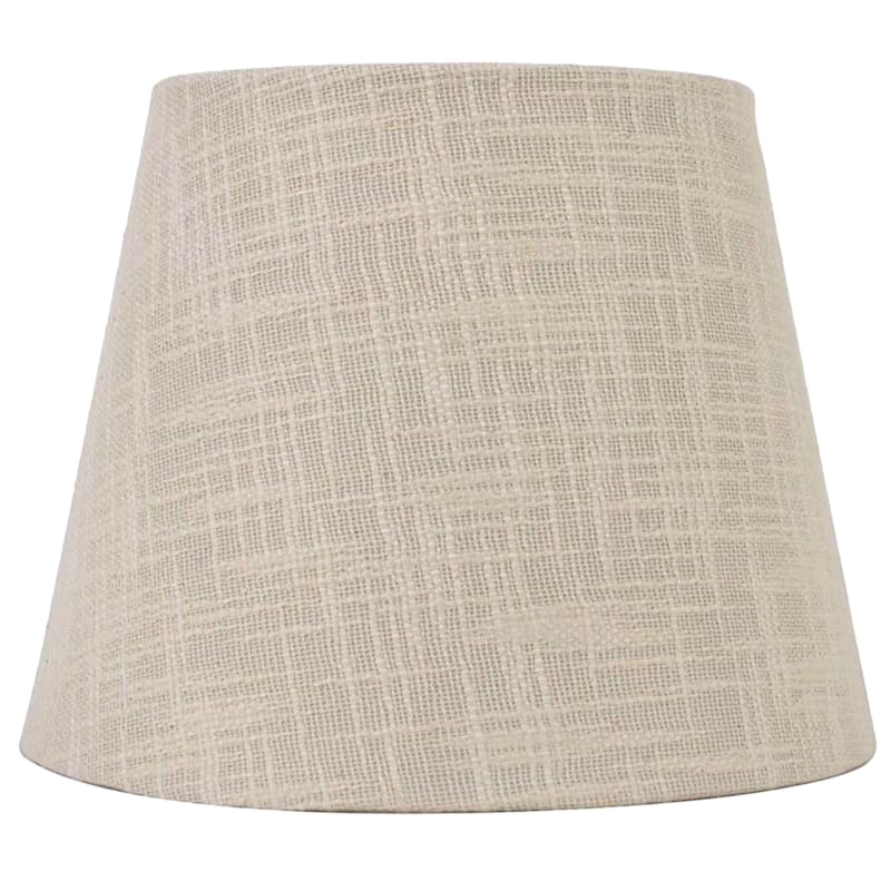 Ivory Linen Accent Lamp Shade, 8x7