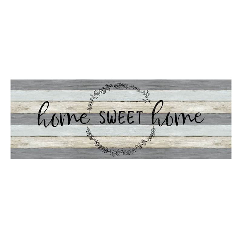 Home Sweet Home Synthetic Kitchen Mat, 20x55