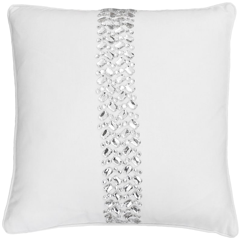 Splendid Home Throw Pillow 12x18 White
