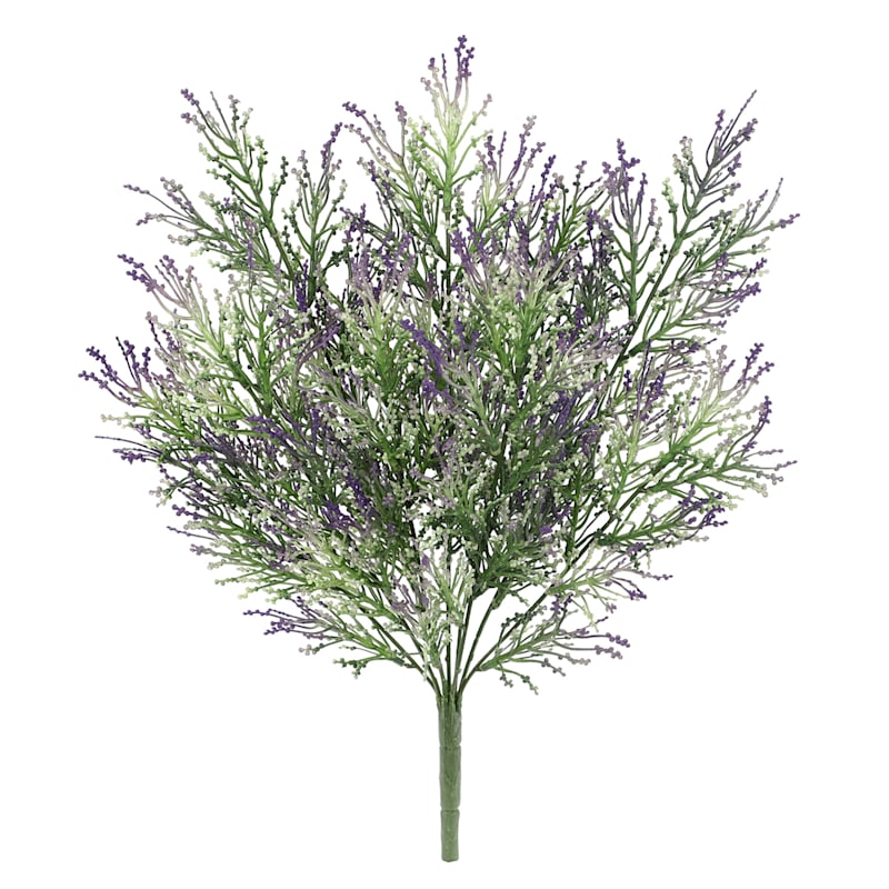 Purple Heather Floral Spray, 18.5"