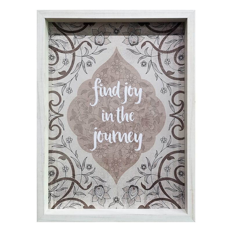 Joy In Journey Framed Wall Sign, 12x16