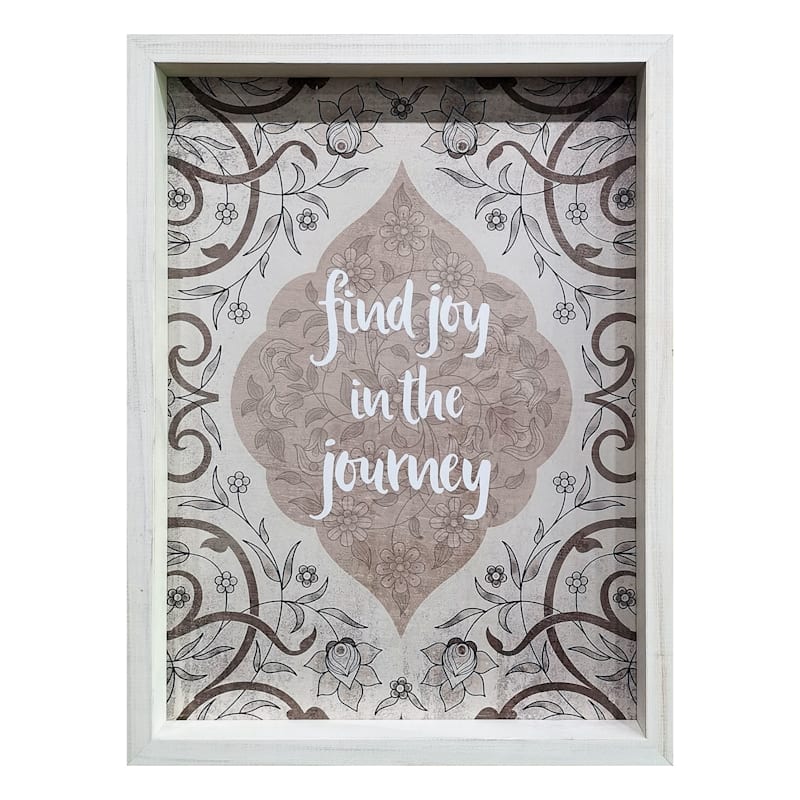 Joy In The Journey Framed Wall Sign, 12x16