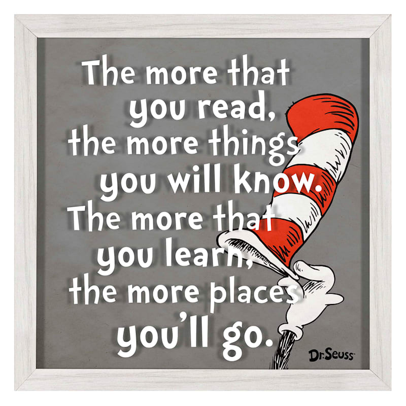 Framed Dr. Seuss Quote Canvas Wall Art, 12