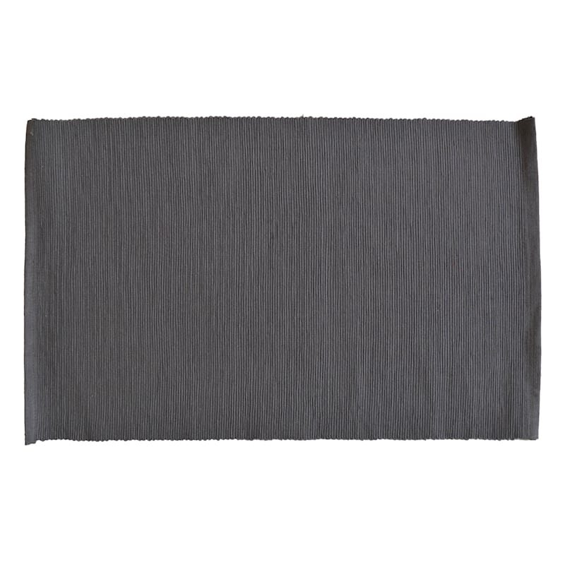Dark Grey Ribbed Placemats