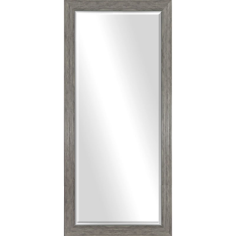 29x63 Distressed Grey Beveled Mirror