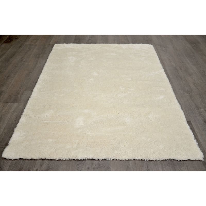 C75 White Cosmo Rug At Home, White Soft Rug