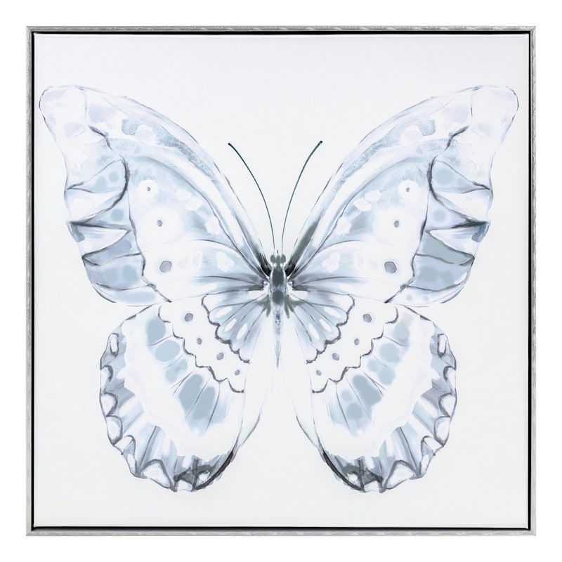 Laila Ali Framed Butterfly Canvas Wall Art, 24"