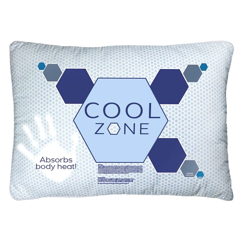 Cool Zone Jumbo Bed Pillow, Standard/Queen