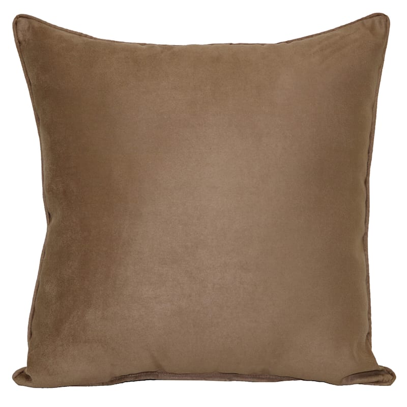 Faux suede throw pillows hot sale