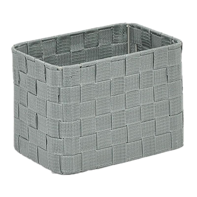 Grey Round Corner Storage Basket, Extra Small At Home