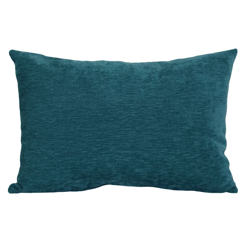 Turquoise chenille throw 2025 pillow