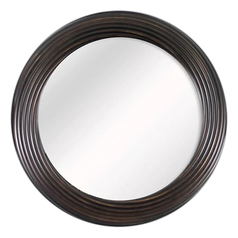 30X30 Bronze Vine Circular Mirror