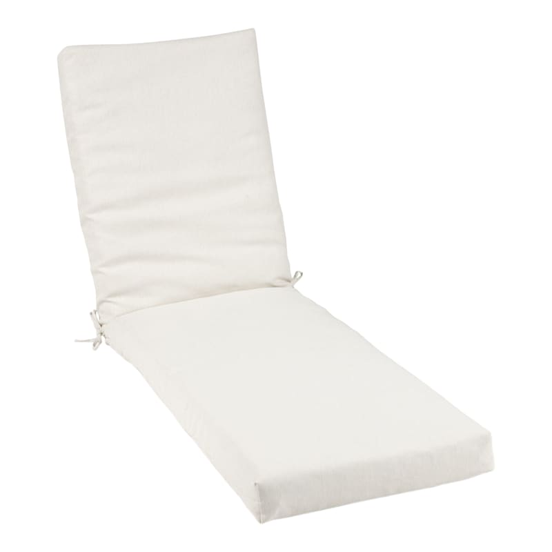 Tristin Heather White Premium Universal Outdoor Chaise Lounge Cushion