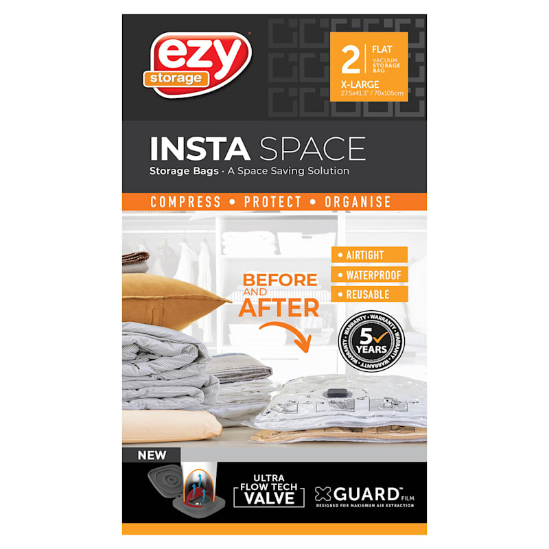 2-Pack Insta-Space Flat Bag, X-Large