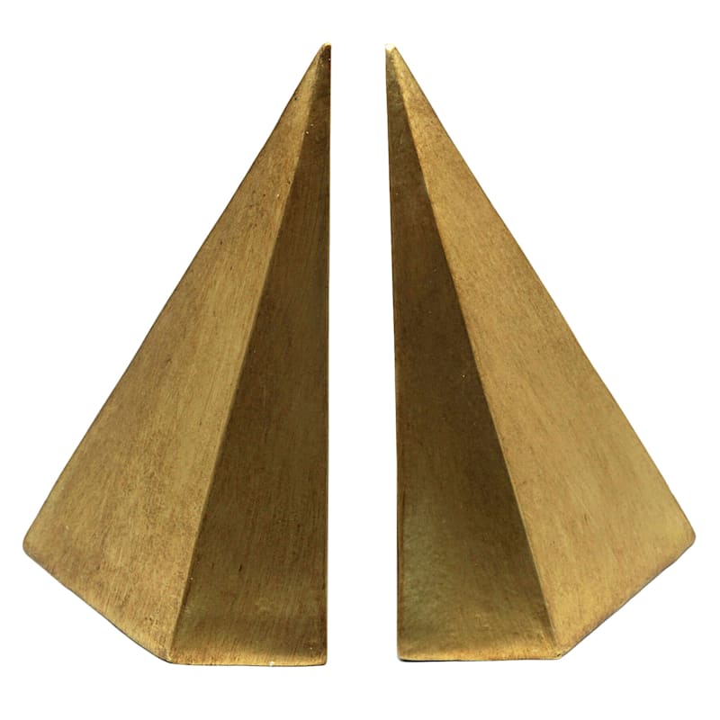 Gold Shape Bookend, 6.5"