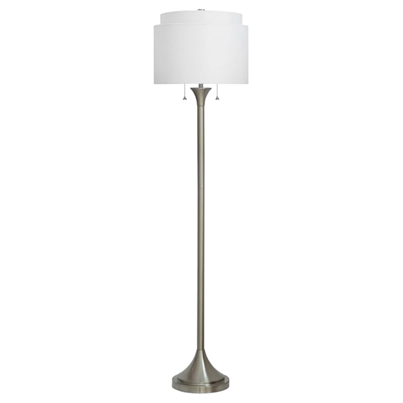 64in Silver Pull Chain Floor Lamp At, Floor Lamps With Pull Chains