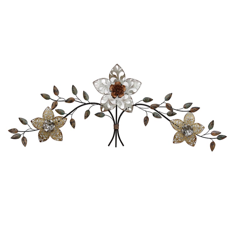 Over The Door Floral Bouquet Wall Decor, 44x16
