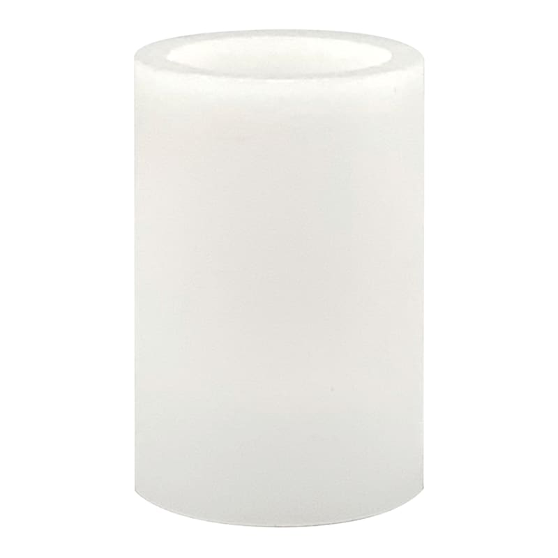 2X3 Led Wax Candle Wavy Top White