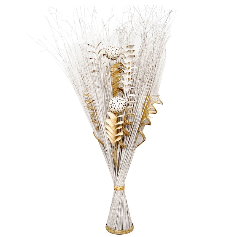 Dried Ivory Coco Floral Bundle, 39"