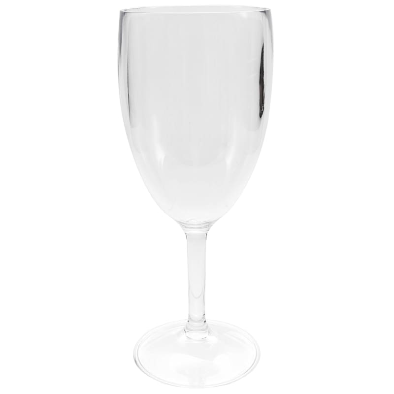 Clear Acrylic Wine Glass, 13oz