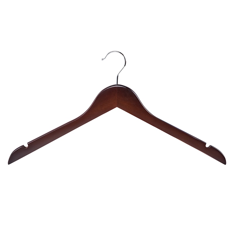Wood Espresso 5-Piece Shirt Hanger