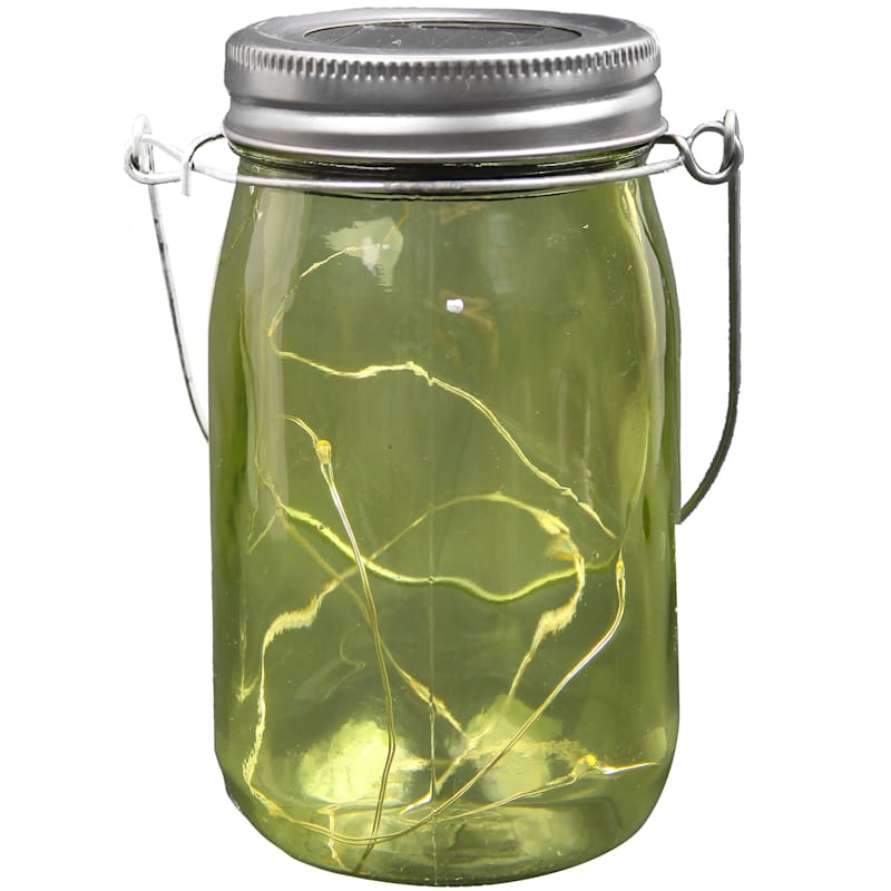 Glass and Plastic Jar Lantern, 5"