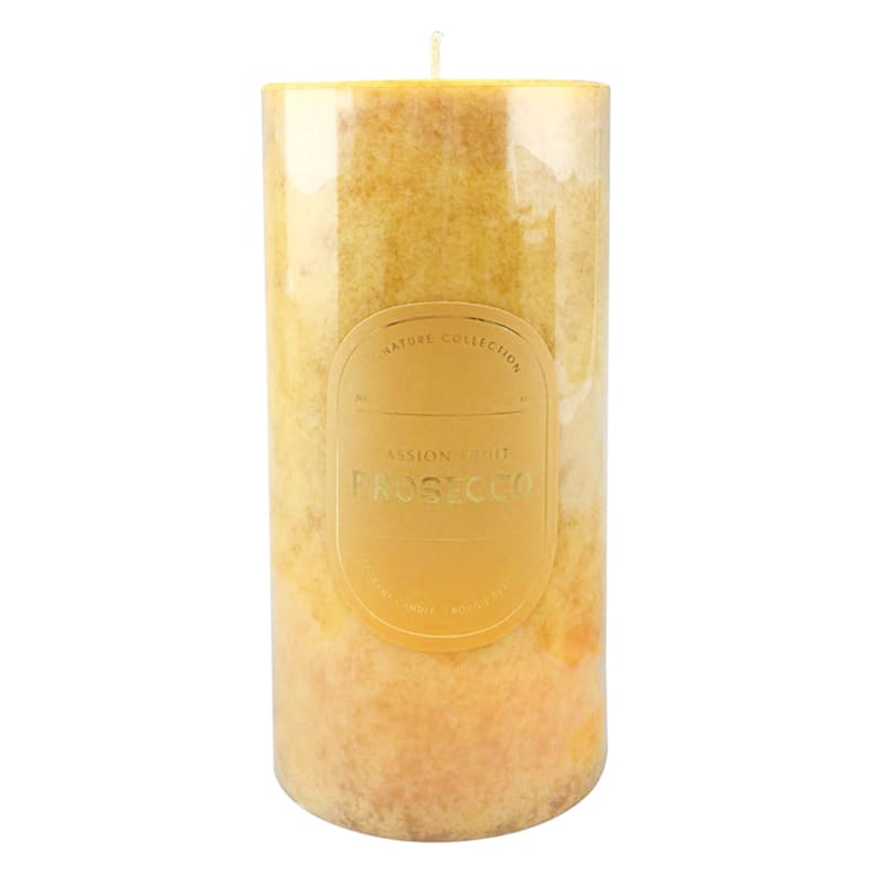 Passion Fruit Prosecco Scented Pillar Candle, 6"