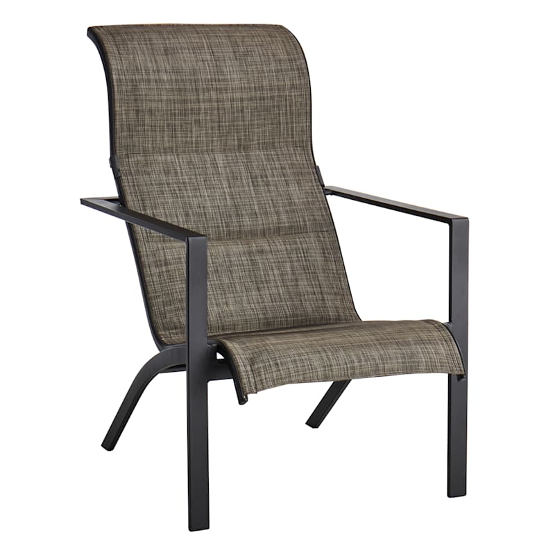 Knox Outdoor Padded Sling Chair At Home, Outdoor Mesh Chairs With Ottoman