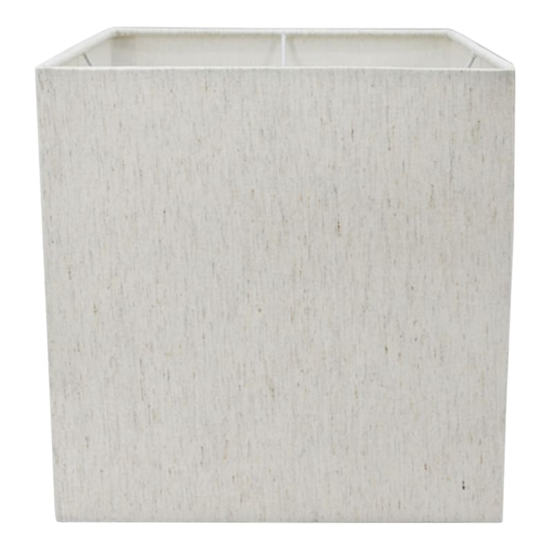 Off-White Square Lamp Shade, 10"
